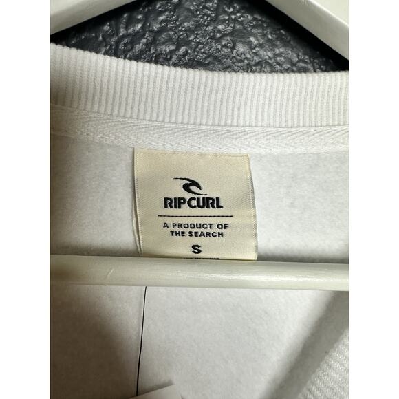 Ripcurl Riptide Relaxed Crew Neck Sweatshirt, Optical White Women's Small NWT - Picture 8 of 11